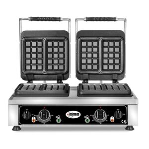 GMG KGW 22 Kare Model Waffle Makinesi, Çift Kapaklı