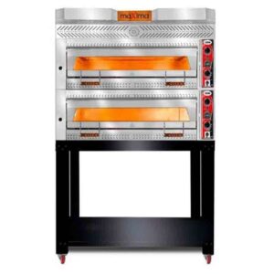 GMG Maxima PEF S Serisi Çift katlı Taş Tabanlı Pizza Fırını, Alt Tezgahlı 9+9 Kapasiteli