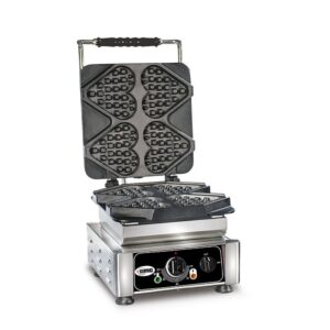 GMG WE 04 Çubuk Kalp Waffle Makinesi, Değiştirilebilir Plaka