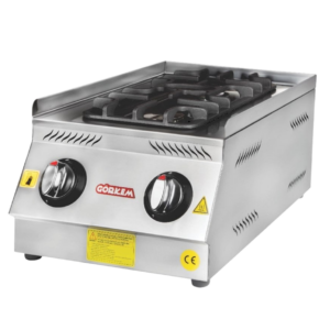 Görkem 2 Gözlü Ocak Set Üstü Gazlı 37x58 Cm