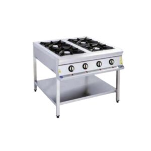 Görkem 4 Gözlü Taban Raflı Ocak Gazlı 80x80 Cm