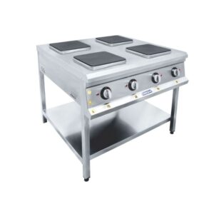 Görkem 4 Kare Pleytli Ocak Taban Raflı Elektrikli 100x100 Cm