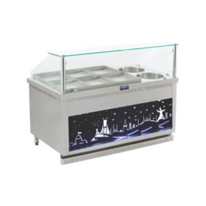 Görkem Kuru Yemek Tezgahı 8+4 Tepsili Gazlı 210x85 Cm