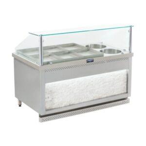 Görkem Sulu Yemek Tezgahı 6+4 Tepsili Elektrikli 185x85 Cm