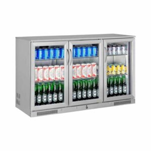 Gtech SC-338F-S Bar Arkası Şişe Soğutucu Dolap, 3 Kapılı, Paslanmaz Çelik Kasa, 338 L, Inox