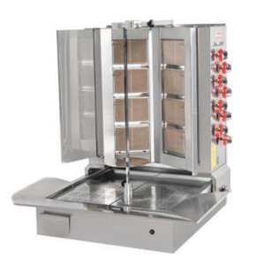 Himaksan 5+5 Radyanlı Alttan Motorlu Döner Ocağı, LPG’li, V Model HMK-AMDNG V 5+5 CE