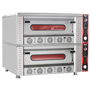 Himaksan Çift Katlı Pizza Fırını, Gazlı, Ø30 cm 6+6 Pizza Kapasiteli HMK-PFG6 1178