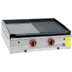 Himaksan Set Üstü Yarı Oluklu Döküm Izgara, Elektrikli 70x47 Cm HMK-DIE 70