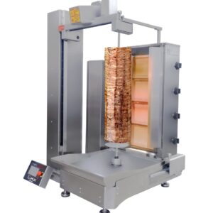 İnox Fast Food Döner Robotu 50 Kg 4 Radyanlı Alttan Motorlu Elektrikli