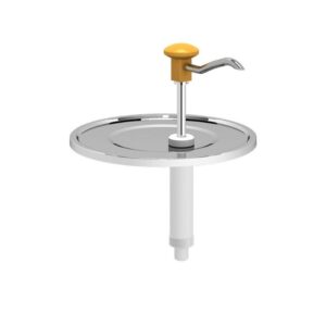 Kalando KD-010-265-C Basmalı Sos Pompası Ünitesi 9-10 L Kova Uyumlu Desenli Ø265mm Sarı