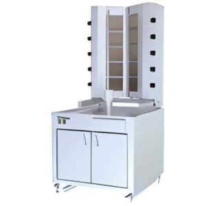 Kalitegaz 6+6 Radyanlı Alttan Motorlu Döner Ocağı, Gazlı, Dolaplı V Model KLG226-VAD