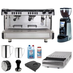 La Cimbali M23 Espresso Kahve Makinesi Seti, Yüksek Şase, 2 Gruplu 10 Parça