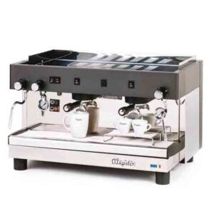 Magister 2 Gruplu Yarı Otomatik Espresso Kahve Makinesi, Tall Cup, Siyah