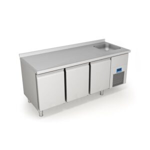 Öztiryakiler 3 Kapılı Tezgah Tip Evyeli Buzdolabı 188x70 Cm 457 L