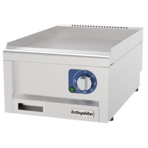 Öztiryakiler 600 Seri Set Üstü Grill Plate Oluklu Elektrikli 40x60x26 Cm