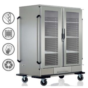 Öztiryakiler Banket Arabası Isıtmalı GN2/1 11+11, Çift Cam Kapılı, 6644