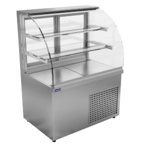 Öztiryakiler Bombe Camlı Nötr Teşhir Dolabı 120x70 Cm 290 L