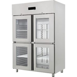 Öztiryakiler Gn 1200 NMV Model 4 Yarım Cam Kapı Monoblok Dik Tip Buzdolabı