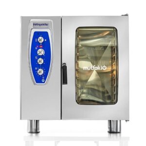 Öztiryakiler OKFG 101 Fırın, Konveksiyonlu, Gazlı, Kızaklı, 10 Adet GN 1/1 Tepsi Kapasiteli