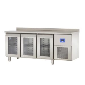 Öztiryakiler TA 370 NMV Buzdolabı 3 Cam Kapılı Yatay Tezgah Tip 6644