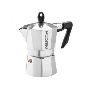 Pedrini Moka Pot 3 Cups Siyah Kulplu