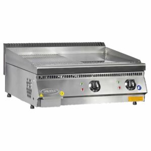 Pimak 70SE-M179 Yarı Oluklu Elektrikli Pleyt Izgara Set Üstü 80x70 cm