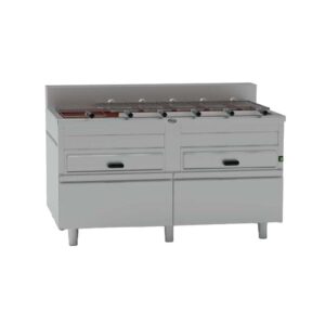 Pimak KM012X-5S Tamburlu Piliç Çevirme Makinesi 5 Şiş Kapasiteli Kömürlü Elektrikli