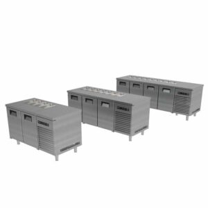 Portabianco ASBHD-4N70 Soğuk Servis Buzdolabı, 4 Kapılı, 304 Kalite