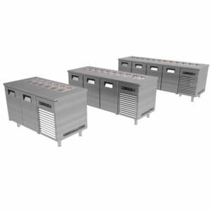 Portabianco ASBHK-4N70 Soğuk Servis Buzdolabı Camlı, 4 Kapılı, 304 Kalite