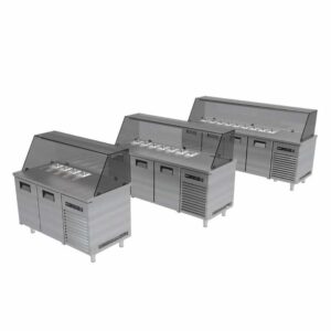 Portabianco SBHDG-2N70E Soğuk Servis Buzdolabı Camlı, 2 Kapılı, 430 Kalite