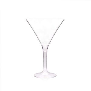 Rubikap Tek Kullanımlık Martini Bardağı, 180 ml Şeffaf