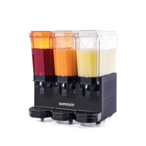 Samixir 60.SS Triple Klasik Fıskiyeli Soğuk İçecek Dispenseri, 20+20+20 L, Siyah