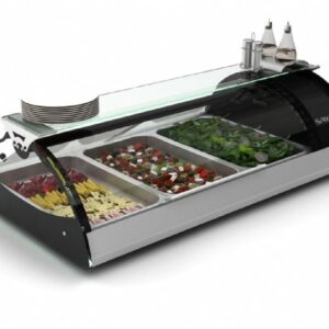 Sayl Soğuk Teşhir Dolabı GN 3x1/1-65 Kapasiteli MAXISELF TAPAS-VMX3