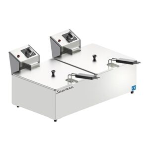 Seamac FRE16 Çift Kapaklı Fritöz, 8+8 L, Elektrikli