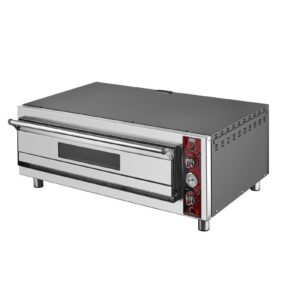 SilverInox PF-52 25 cm x 4 Pizza Kapasiteli Pizza Fırını Tek Katlı Elektrikli 380 V
