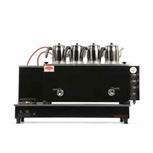 Tiryaki 4 Demlikli Mat Siyah Çay Kazanı, Elektrik+Gaz