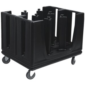 Tribeca TAA-6B Tabak Taşıma Arabası Ayarlanabilir 6 Bölmeli 98,5x76x90 Cm Siyah