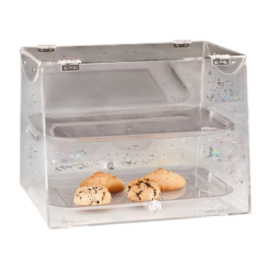 Zicco ZCP 106/P Tepsili Çift Kapaklı Teşhir Standı 40x36 cm