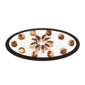Zicco ZCP-137 Aynalı Oval Teşhir Standı 40x60 cm