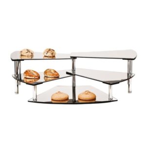 Zicco ZCP 217-5 Mervidenli Aynalı Papyon Teşhir Standı 24 cm