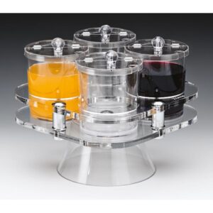 Zicco ZCP-525 Polikarbon Döner Sosluk Reçellik Baharatlık Standı 27x27x23 cm