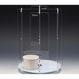 Zicco ZCP-569 Akrilik Döner Bardaklık Standı 24x24x35 cm