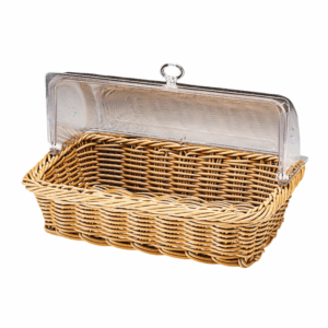 Zicco ZCP-662 Polikarbon Rolltop Kapaklı Ekmek Sepeti 44x29x11 cm Hasır