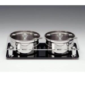 Zicco ZCP-666 Polikarbon Kapaklı Çelk Altlı Sosluk Reçellik Standı 2'li 17.5x33.5 cm