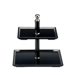 Zicco ZCP-727 2 Katlı Teşhir Standı Melamin 23 cm Siyah