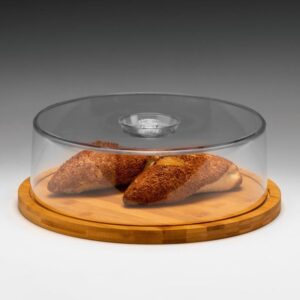 Zicco ZCP-818 Akrilik Bambu Altlı Kapaklı Fanus 33x11 cm